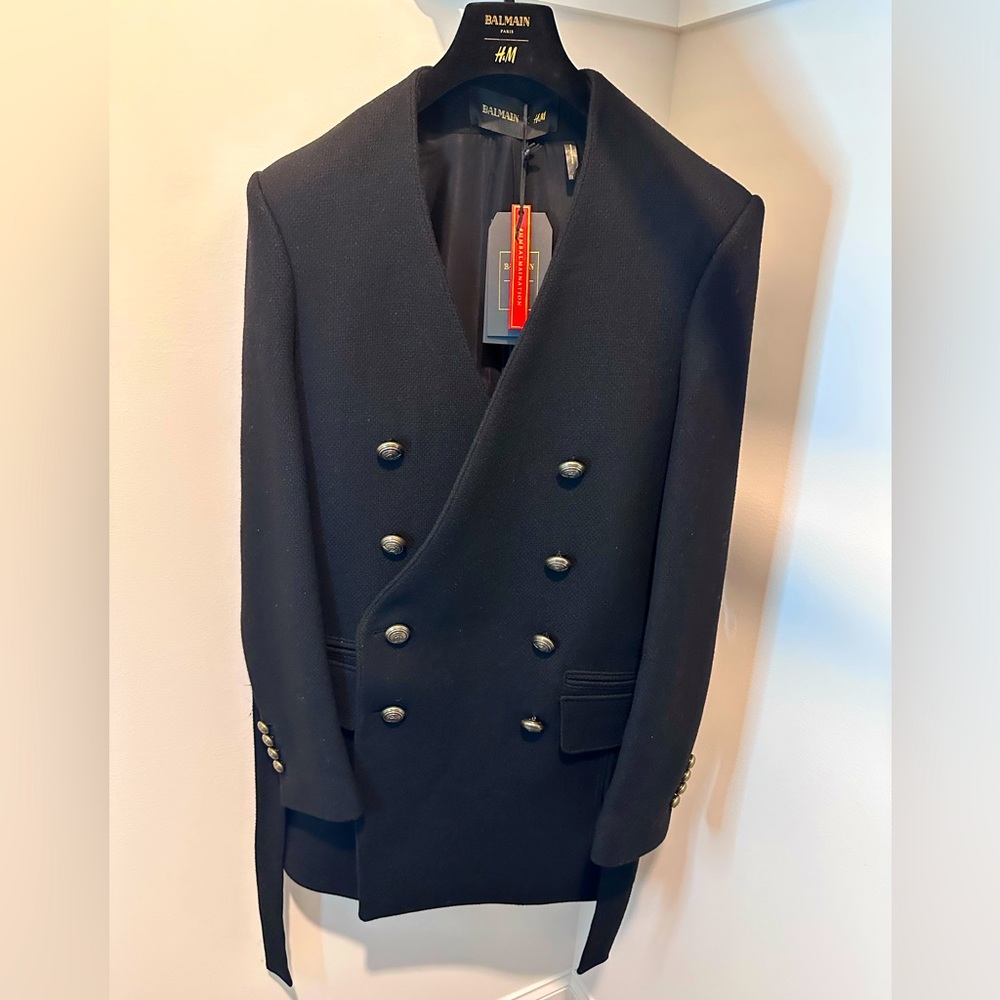 Balmain + H&M Coat